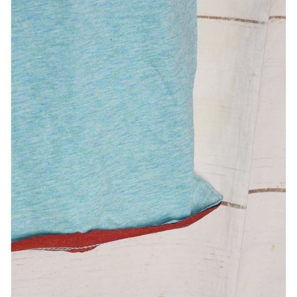 Rare Vassari Los Angeles Light Blue Crew Neck Men's Designer Shirt - Cut Edges - Picture 14 of 15